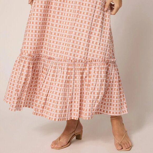 NWT Cleobella Magnolia Ankle Dress in Bellini Plaid - Picture 5 of 5